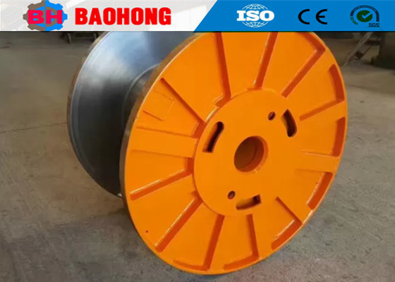O cilindro de aço do carretel de cabo enrola a bobina de aço inoxidável ondulada plástica do fio