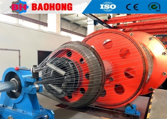 Máquina de blindagem de cabos de aço 75kw Máquina de torção de fios