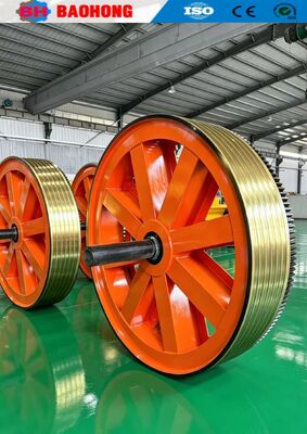 Máquina puxadora de cabo de eixo tracionador de roda dupla para máquina de torcer fios e cabos